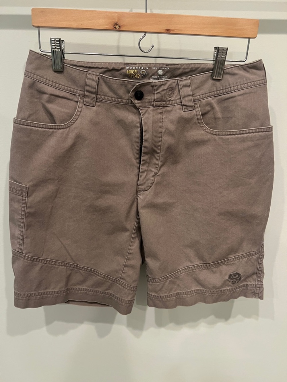 Mountain Hardwear Men's Brown Outdoor Utility Shorts 32